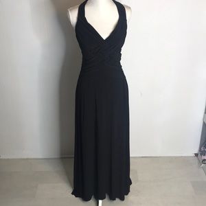 Taboo Dress Black Sz M 13/14 Floor Length Vtg